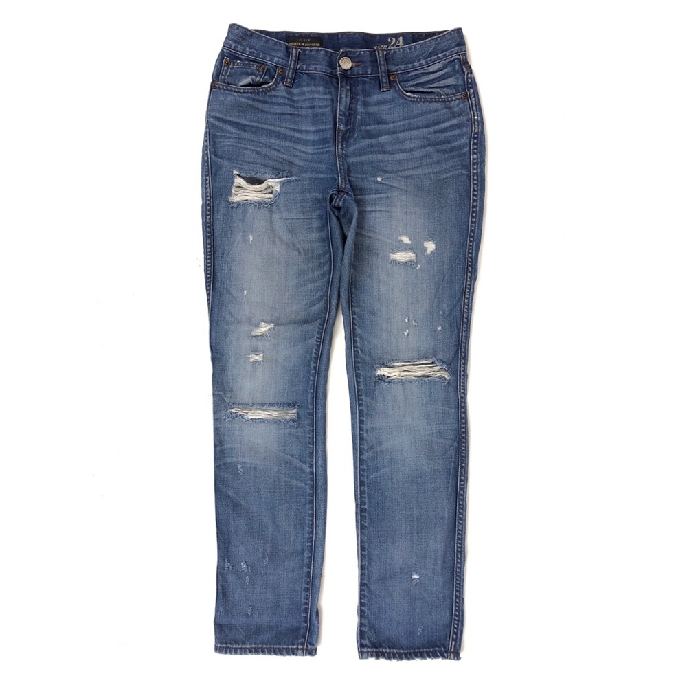 J.Crew Jean Broken In Boyfriend Distressed Denim👖 - Picture 1 of 6